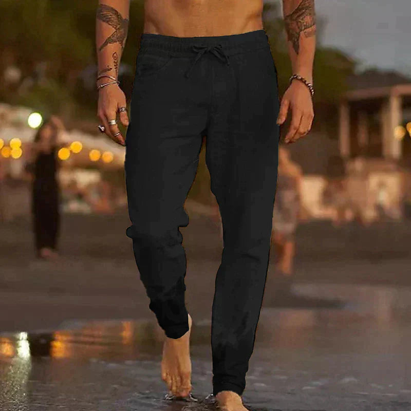 Flavio | PANTALONI DA SPIAGGIA IN LINO