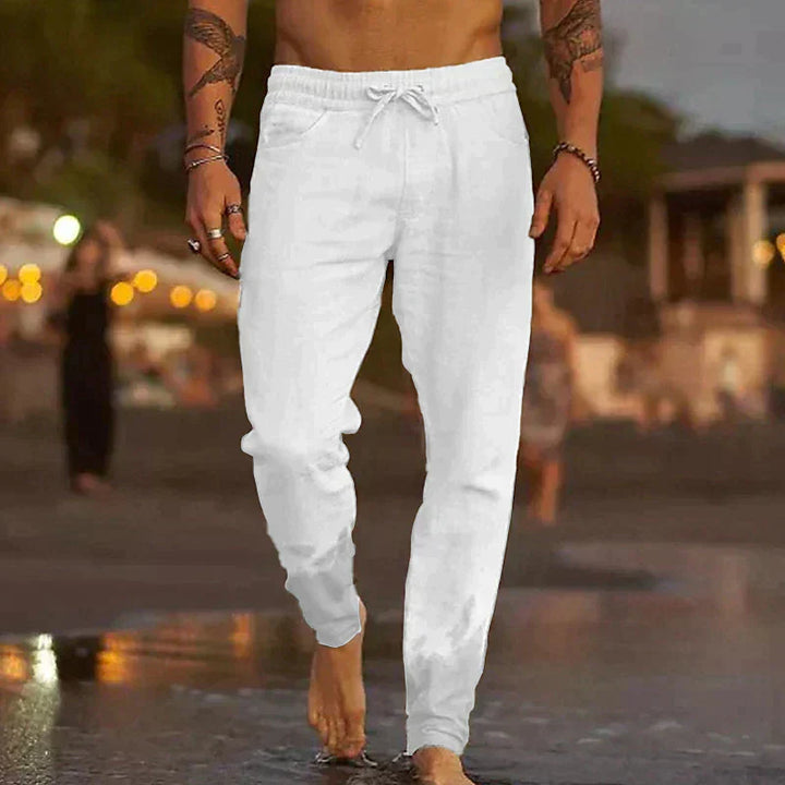 Flavio | PANTALONI DA SPIAGGIA IN LINO