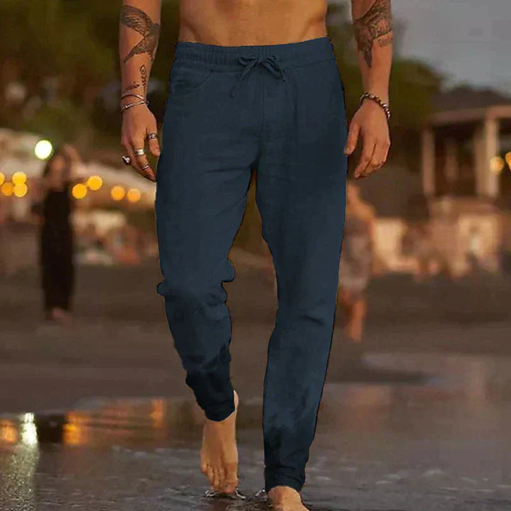 Flavio | PANTALONI DA SPIAGGIA IN LINO