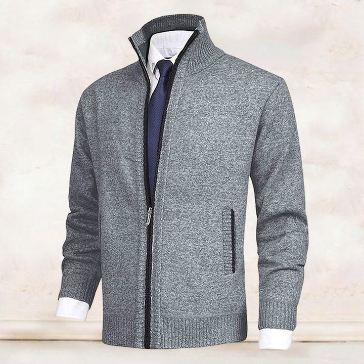 MATTEO™ | CARDIGAN PREMIUM CON ZIP E COLLO ALTO