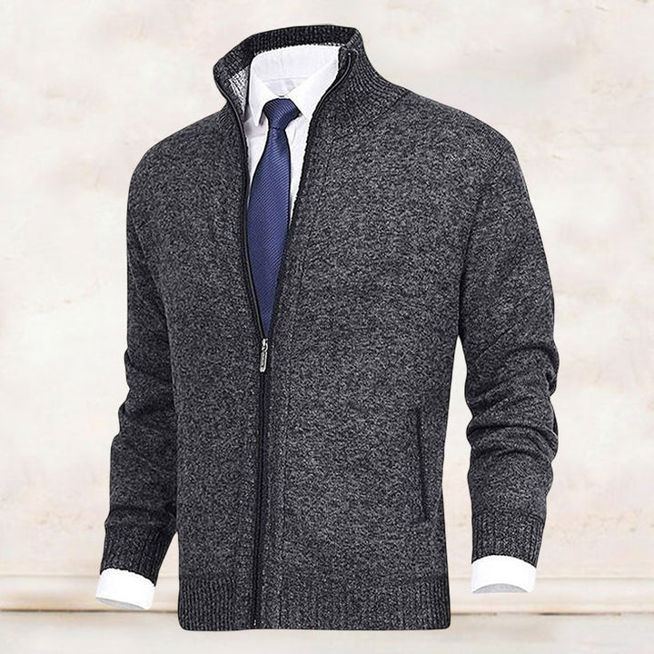 MATTEO™ | CARDIGAN PREMIUM CON ZIP E COLLO ALTO