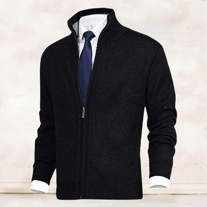 MATTEO™ | CARDIGAN PREMIUM CON ZIP E COLLO ALTO