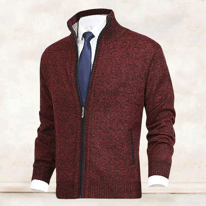 MATTEO™ | CARDIGAN PREMIUM CON ZIP E COLLO ALTO