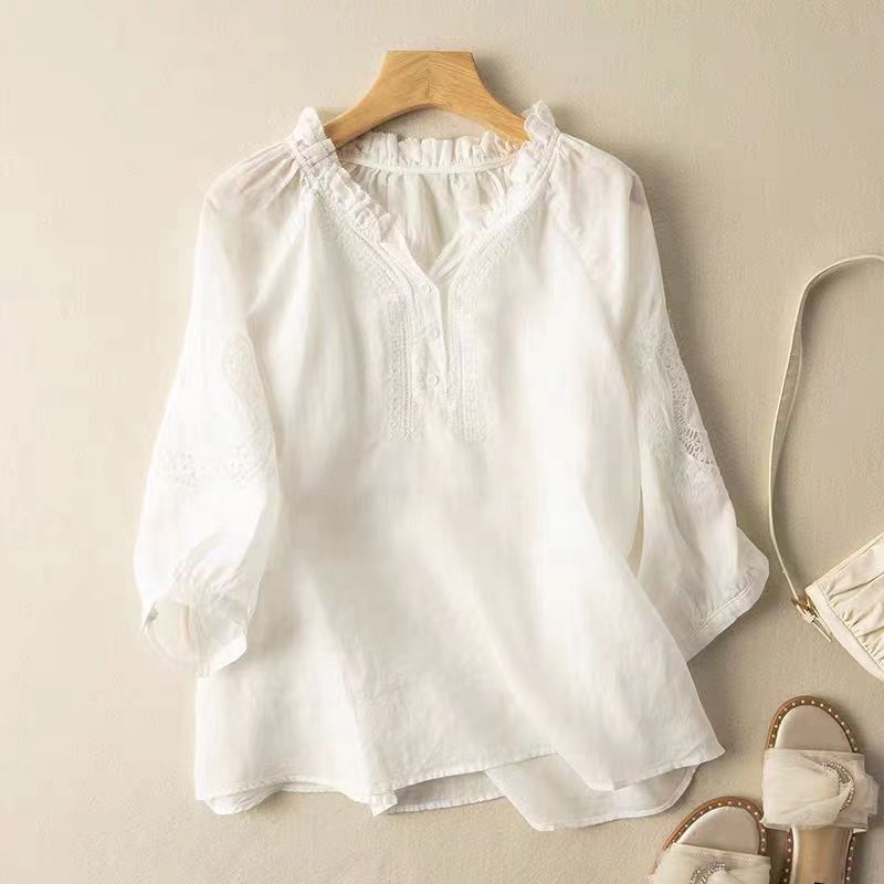 NATALIA | BLUSA IN LINO