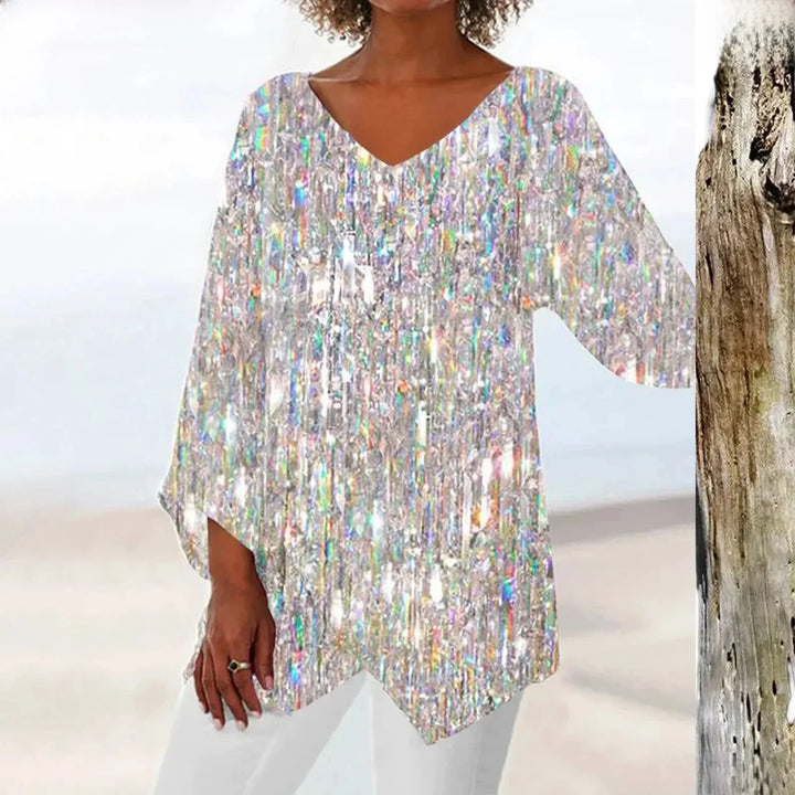 SABRINA | BLUSA VINTAGE CON SCOLLATURA A V