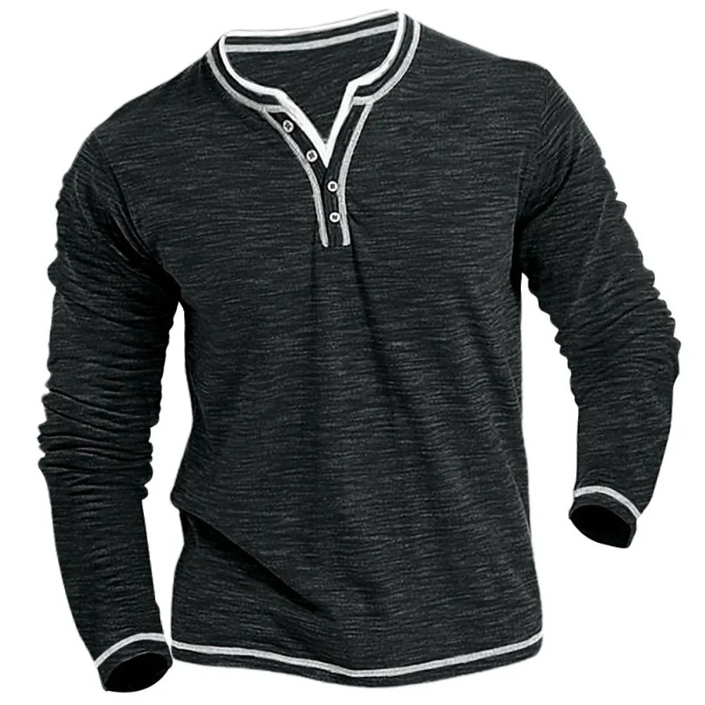 DENNIS | MAGLIA PREMIUM CON SCOLLO A V E MANICHE LUNGHE