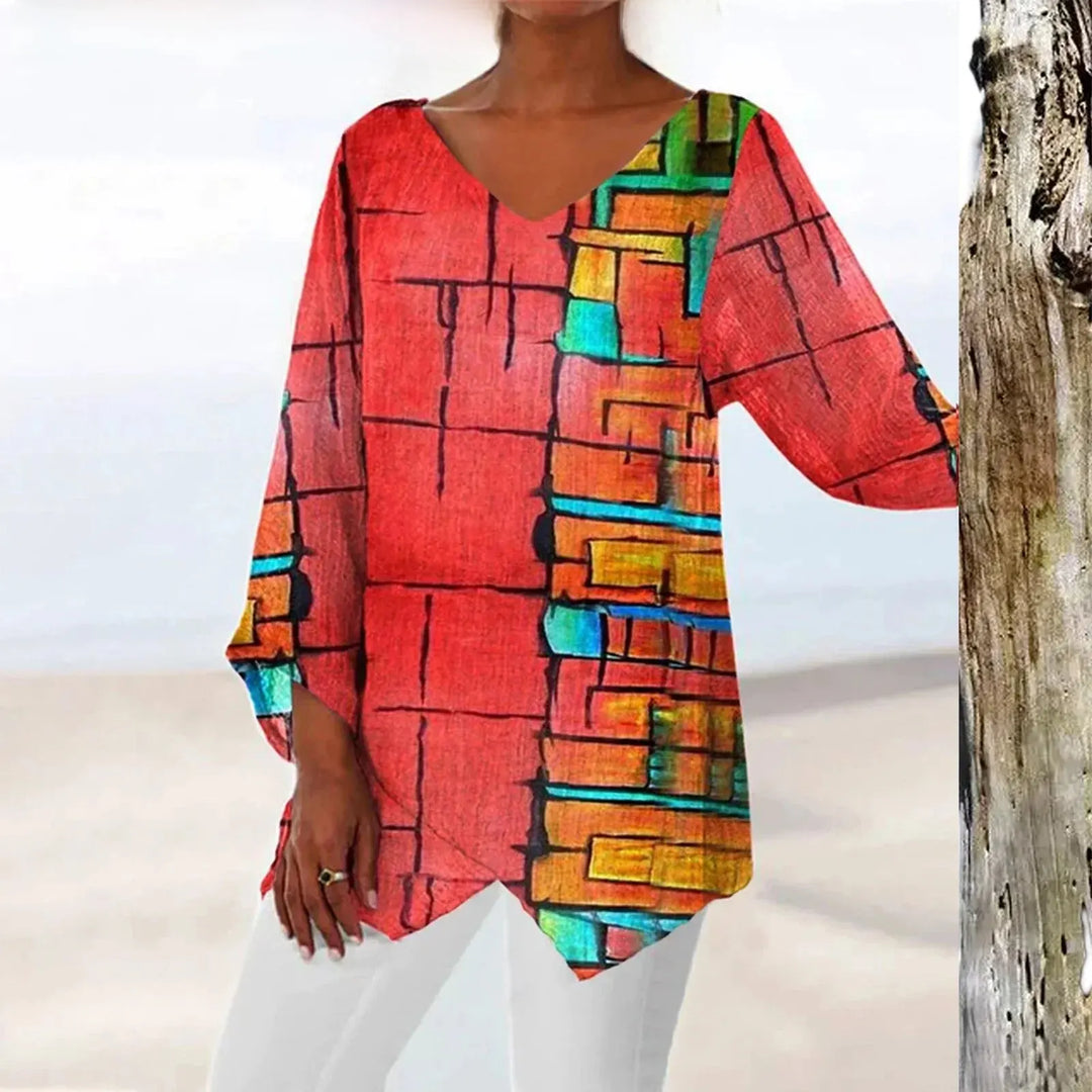 SABRINA | BLUSA VINTAGE CON SCOLLATURA A V
