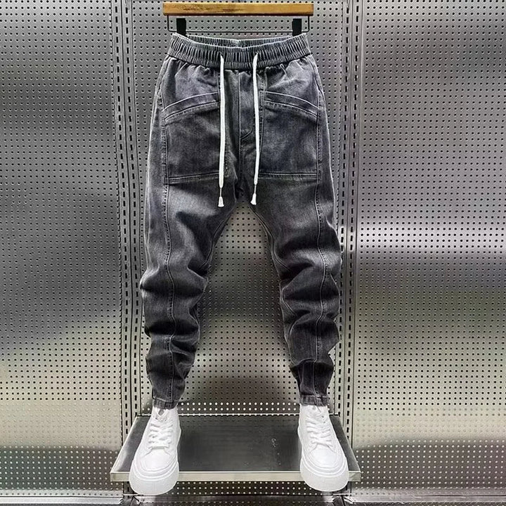 FAUSTO | PANTALONI JOGGER IN DENIM PREMIUM