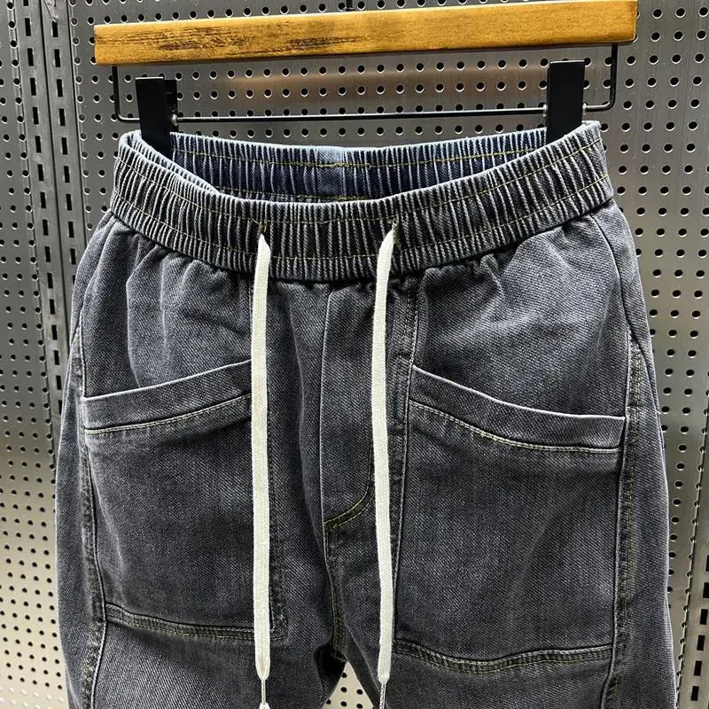 FAUSTO | PANTALONI JOGGER IN DENIM PREMIUM