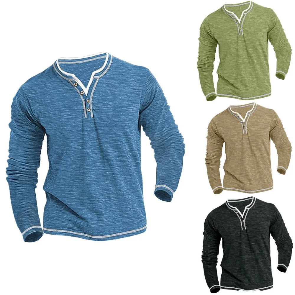 DENNIS | MAGLIA PREMIUM CON SCOLLO A V E MANICHE LUNGHE