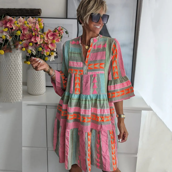 Filippa | Abito Boho a Balze