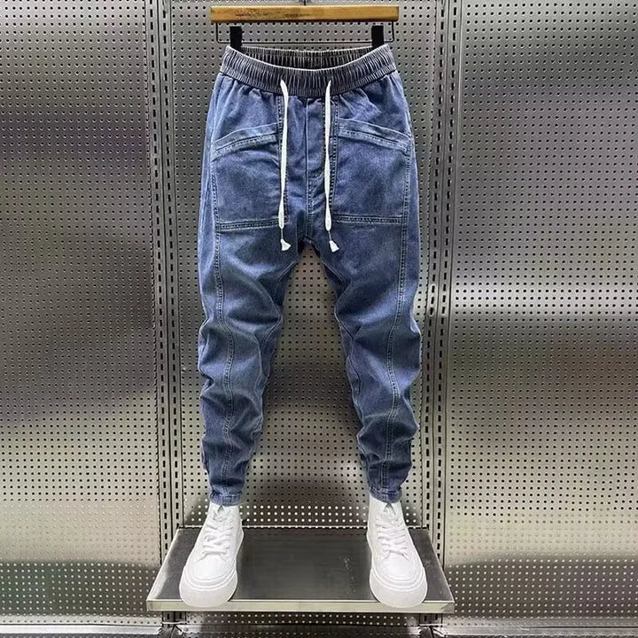 FAUSTO | PANTALONI JOGGER IN DENIM PREMIUM