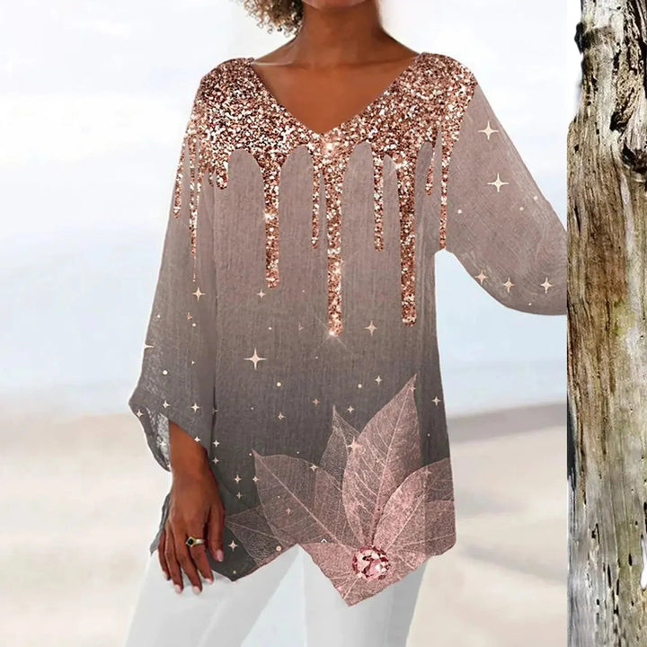 SABRINA | BLUSA VINTAGE CON SCOLLATURA A V
