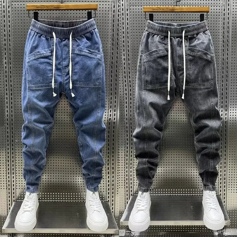 FAUSTO | PANTALONI JOGGER IN DENIM PREMIUM