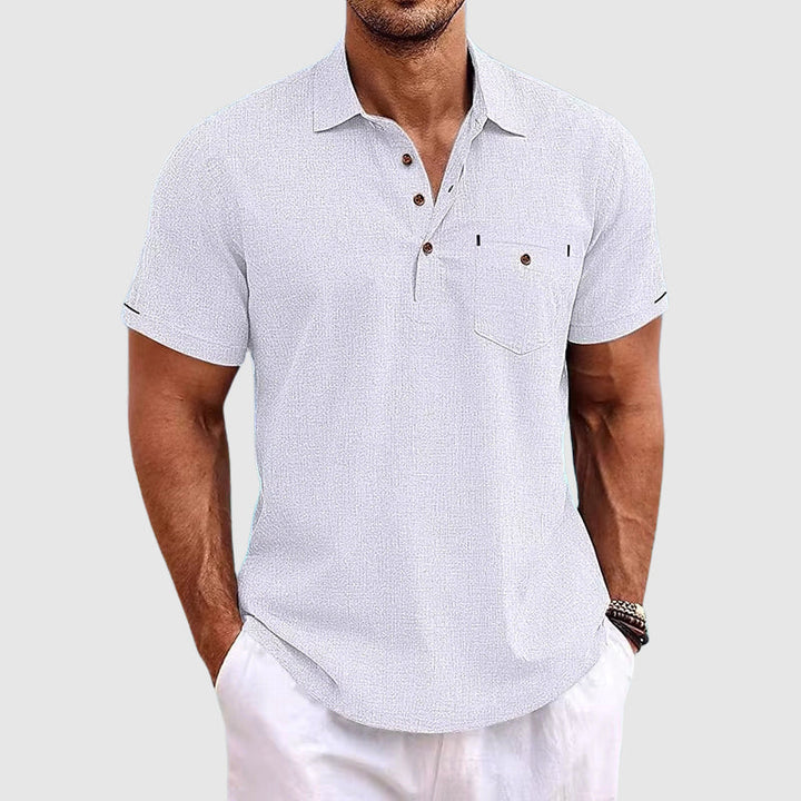 Kevin | Polo in lino artigianale