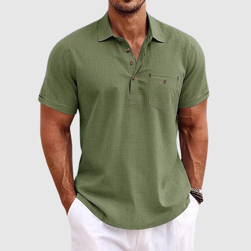 Kevin | Polo in lino artigianale