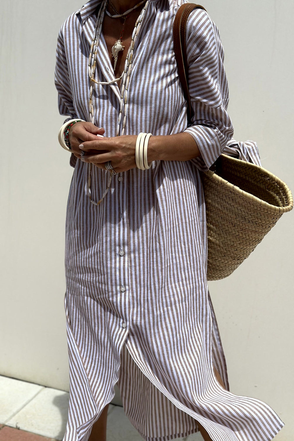 Bettina | Camicia Abito con Righe Intramontabili e Comfort Elegante