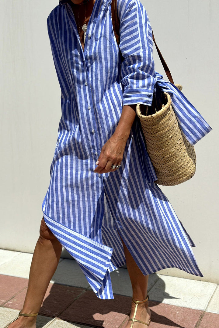 Bettina | Camicia Abito con Righe Intramontabili e Comfort Elegante