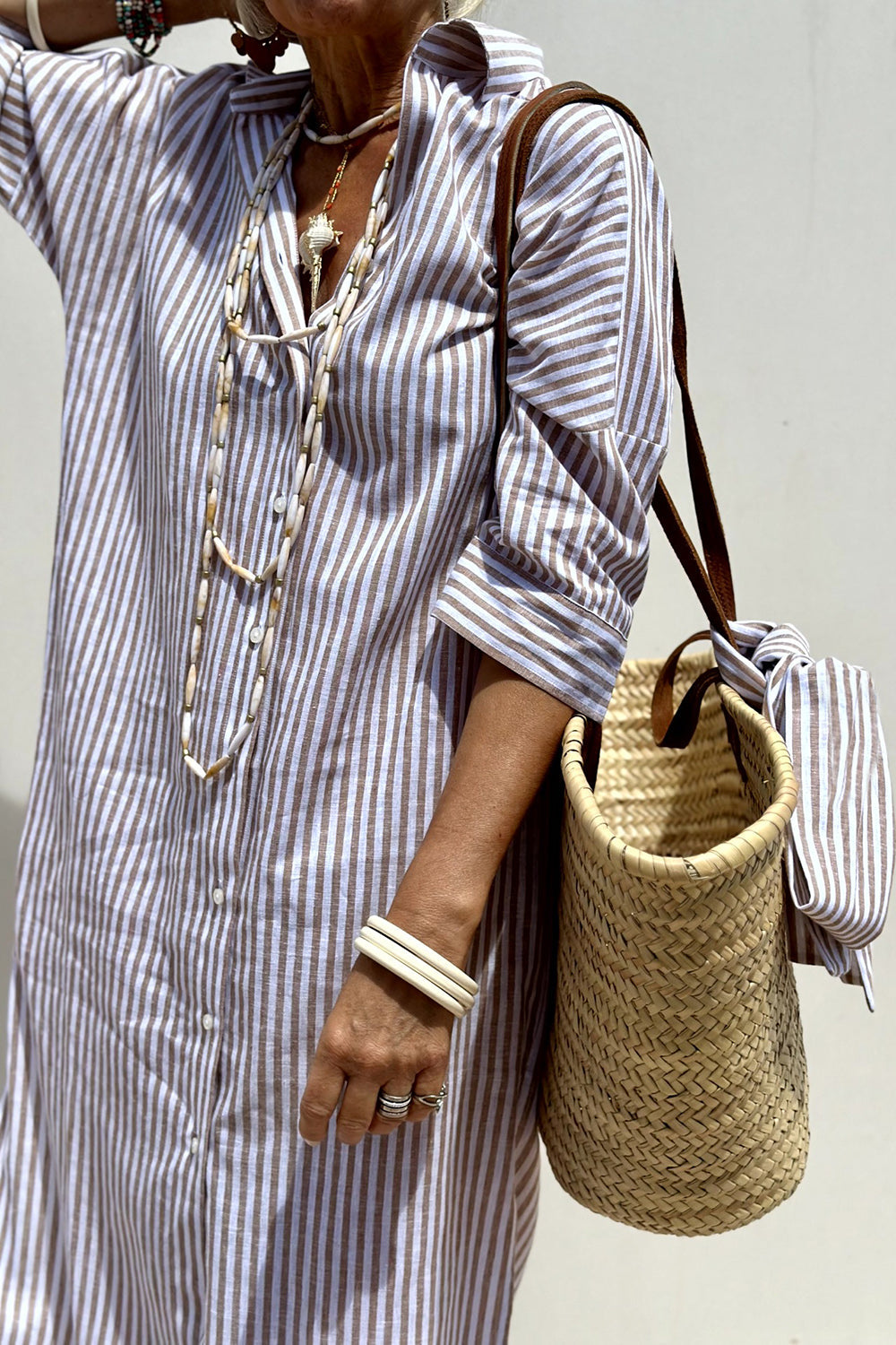 Bettina | Camicia Abito con Righe Intramontabili e Comfort Elegante