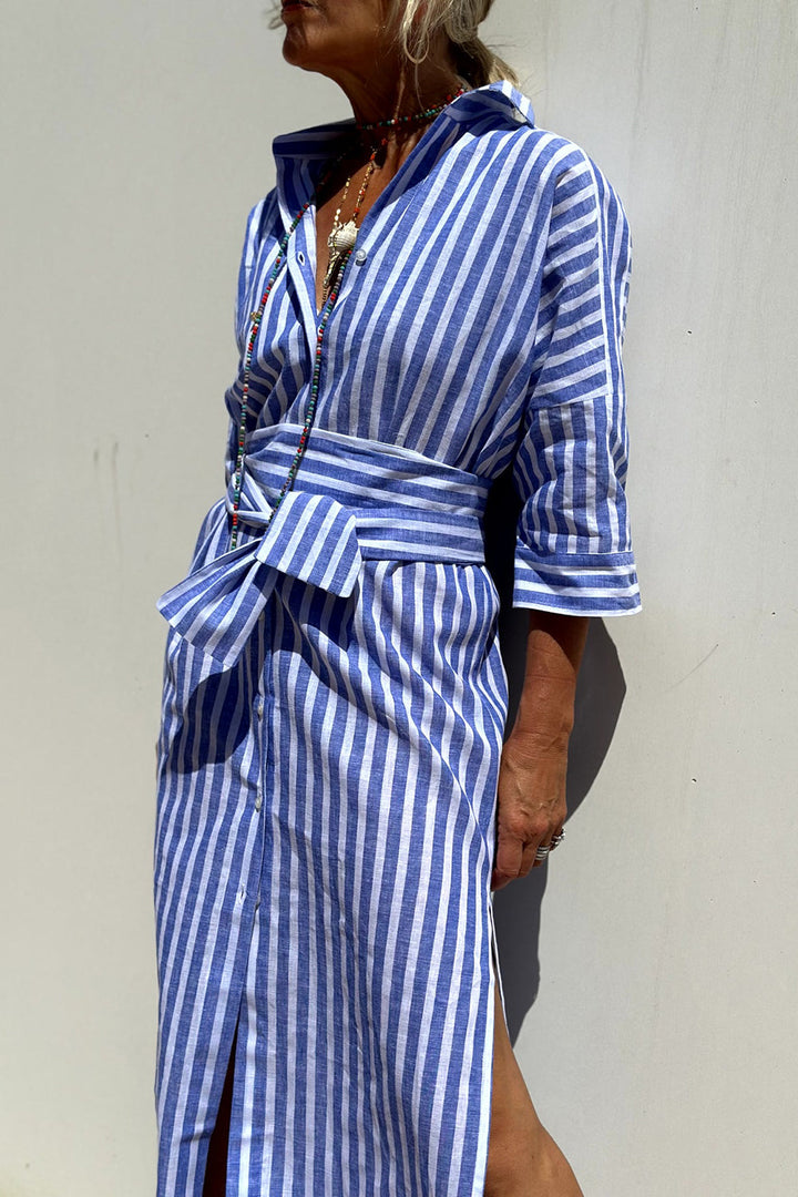 Bettina | Camicia Abito con Righe Intramontabili e Comfort Elegante