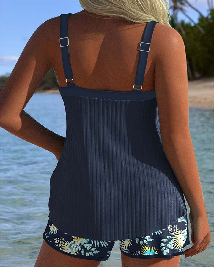 Eva | Ensemble Tankini a motivi floreali