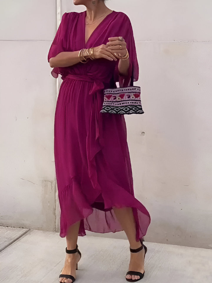 Antonia | Abito in Chiffon con scollo a V