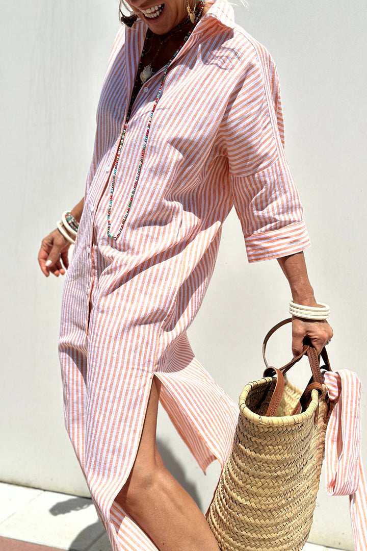 Bettina | Camicia Abito con Righe Intramontabili e Comfort Elegante
