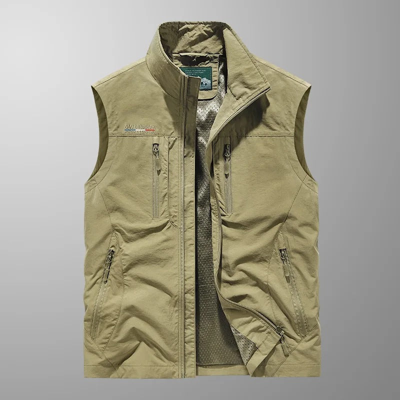 Carlo | Gilet Cargo Traspirante con Diverse Tasche