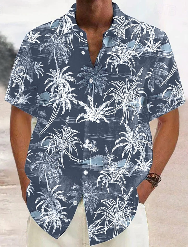 Cosimo | Camicia da spiaggia hawaiana in lino