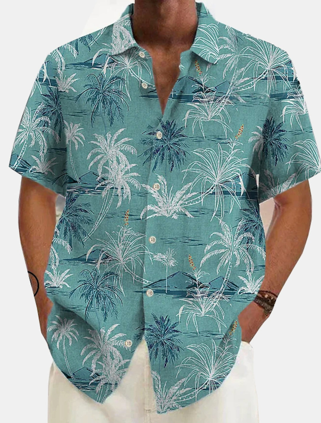 Cosimo | Camicia da spiaggia hawaiana in lino