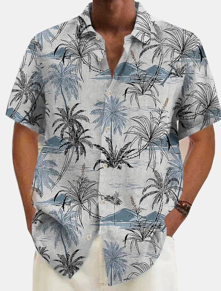 Cosimo | Camicia da spiaggia hawaiana in lino