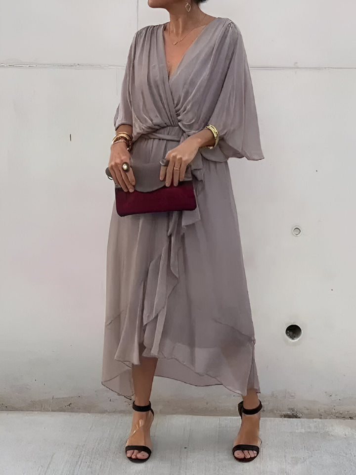 Antonia | Abito in Chiffon con scollo a V