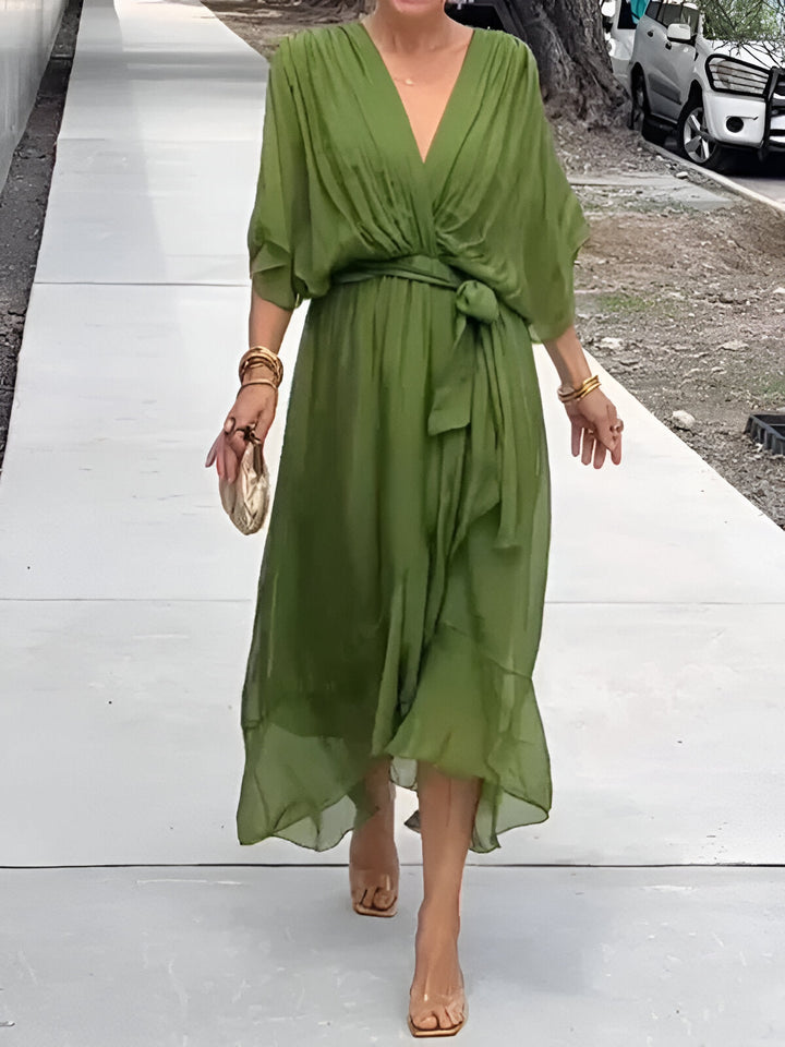 Antonia | Abito in Chiffon con scollo a V
