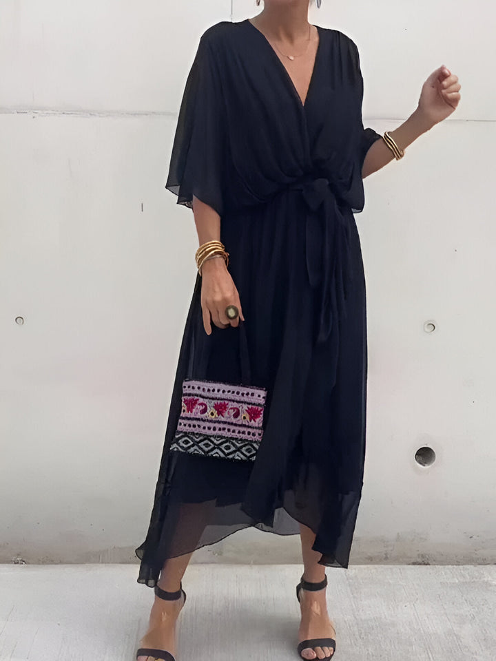 Antonia | Abito in Chiffon con scollo a V