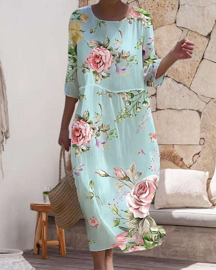 Lidia | Abito Floreale Confortevole