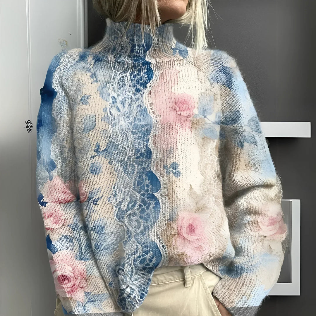 EDNA™ | MAGLIONE DOLCEVITA ARTIGIANALE COLORATO