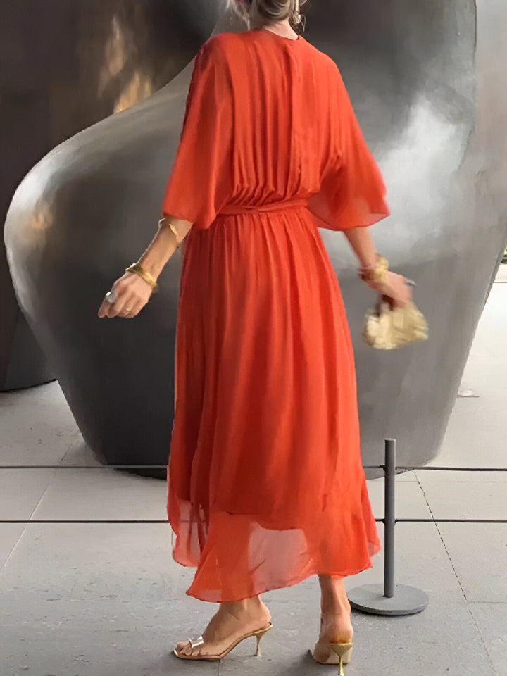 Antonia | Abito in Chiffon con scollo a V