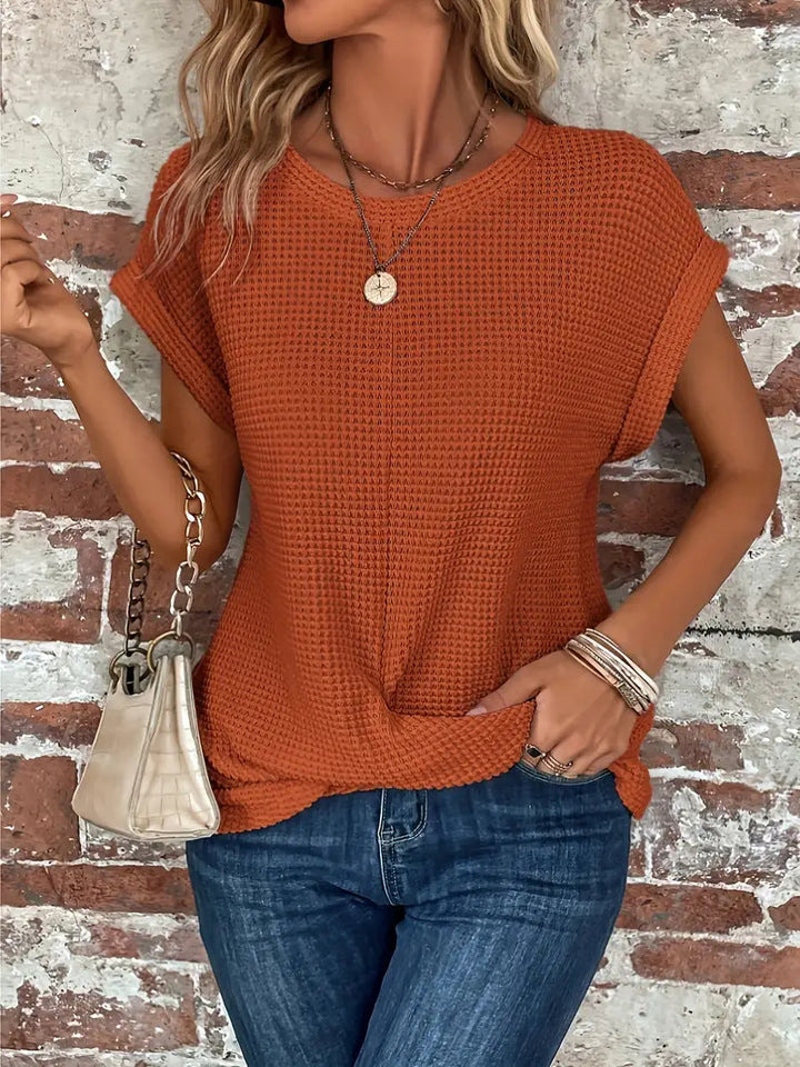 Nina | Elegante blusa con scollo rotondo