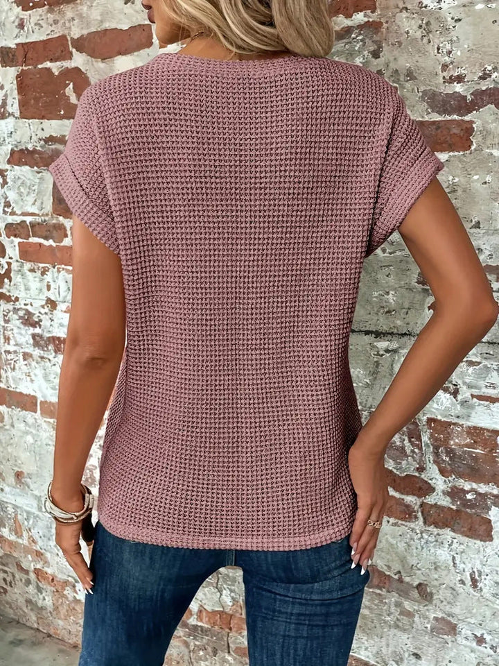 Nina | Elegante blusa con scollo rotondo