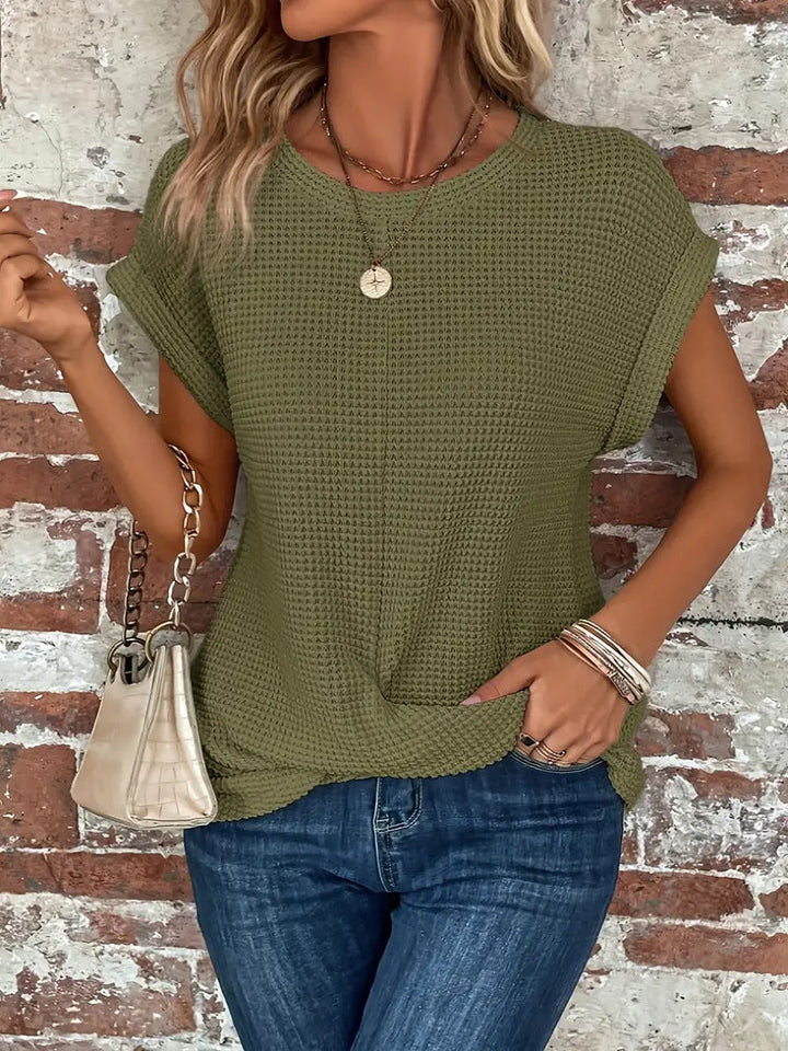Nina | Elegante blusa con scollo rotondo