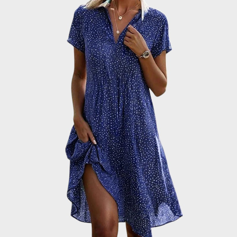 AMBRA | ABITO A POIS IN TESSUTO PREMIUM LEGGERO